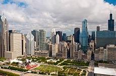 Chicago Skyline Ariel View 280x150